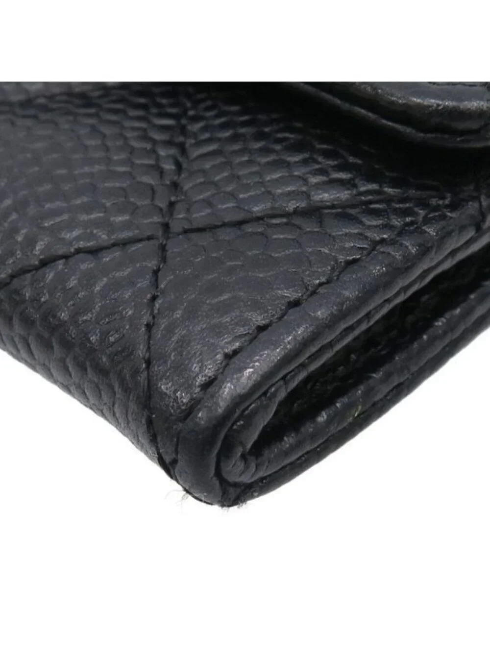 Chanel Quilted Caviar Card Case